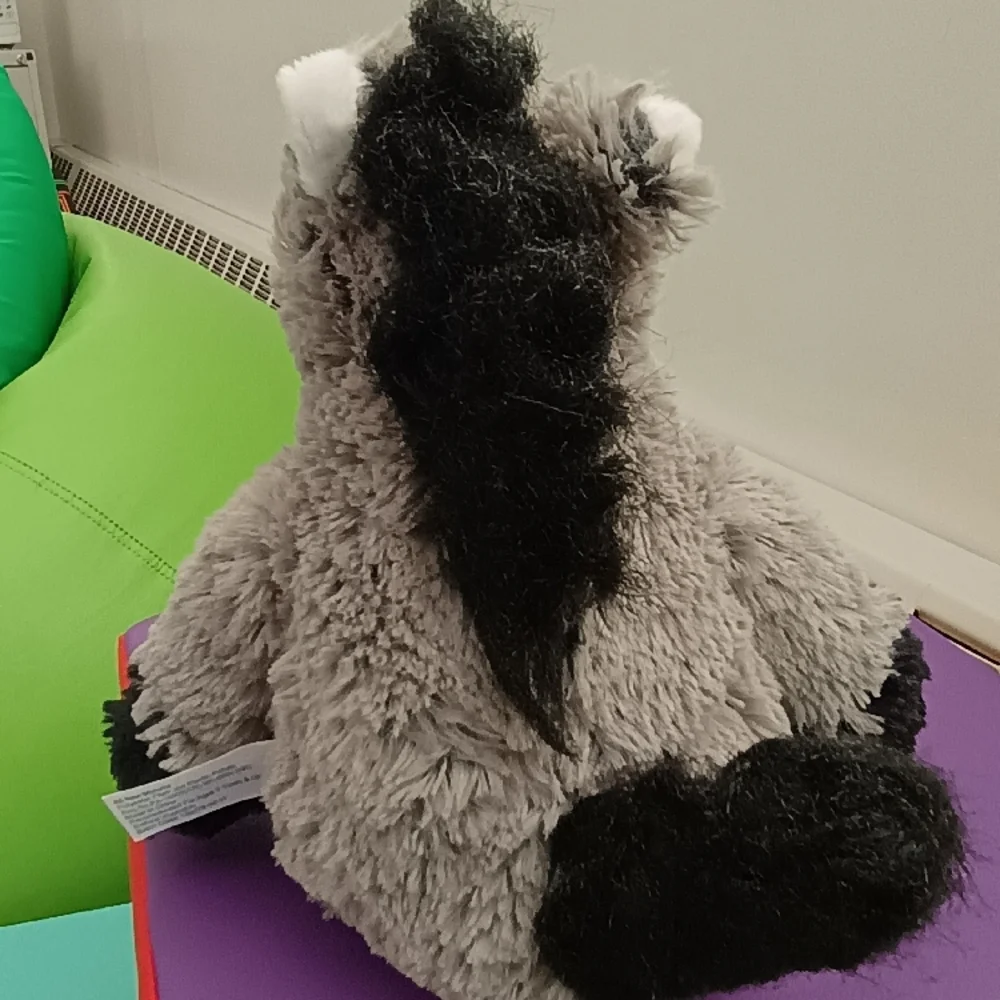 Hug Fun SITTING Mule DONKEY Gray and White Stuffed Animals Toys 14.5in - Picture 5 of 14